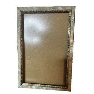 Vintage Intercraft Gold Metal Picture Frame 4x6 – Beaded Edge, Easel Back